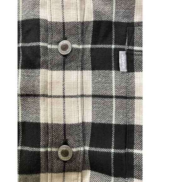 Levi’s Silver Tab Western Relaxed Plaid Flannel Shirt Plus Size 2X Large New - Picture 8 of 12
